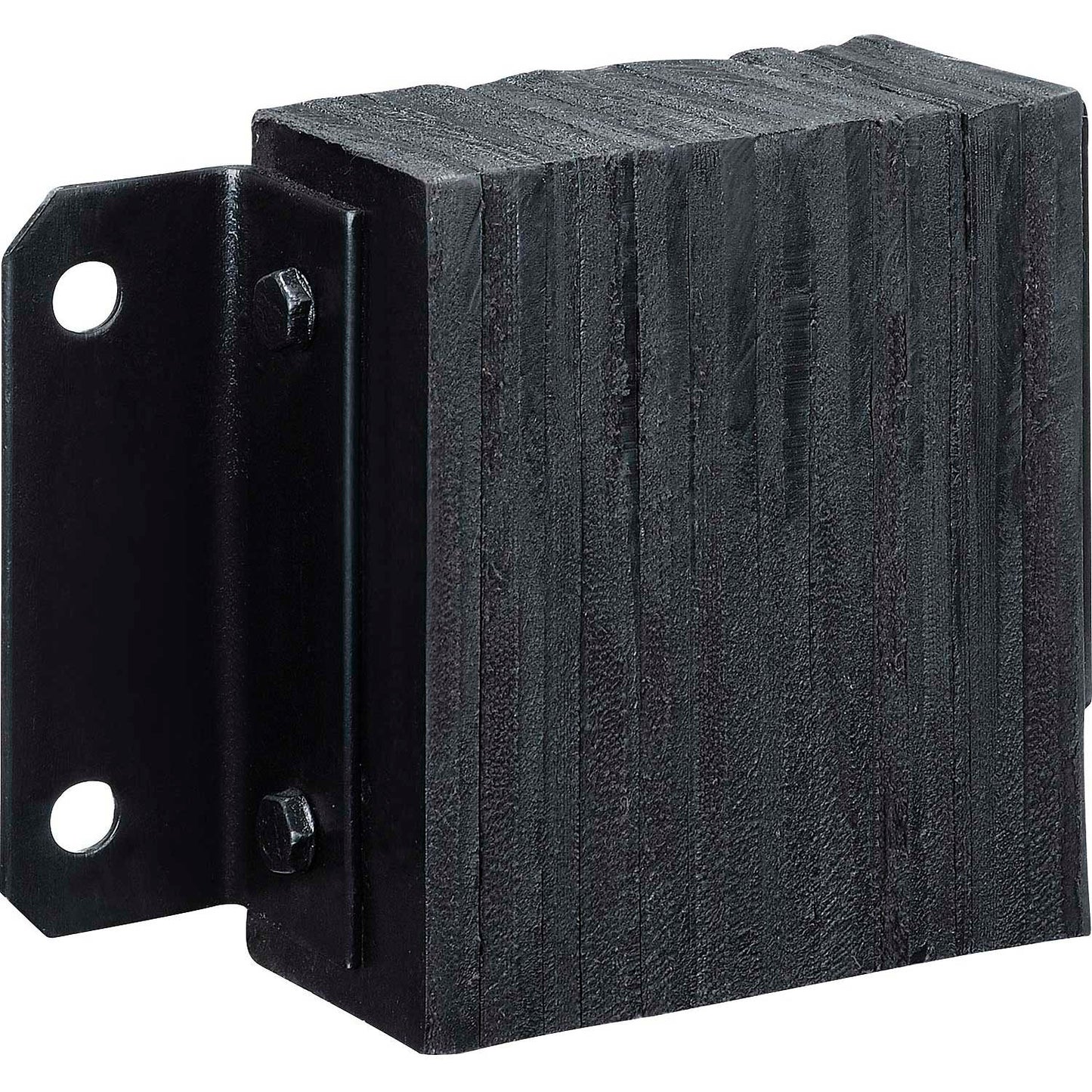 Global lndustrial P1 Heavy Duty Dock Bumper, Rectangular 14Wx10H, Black (WB988026)