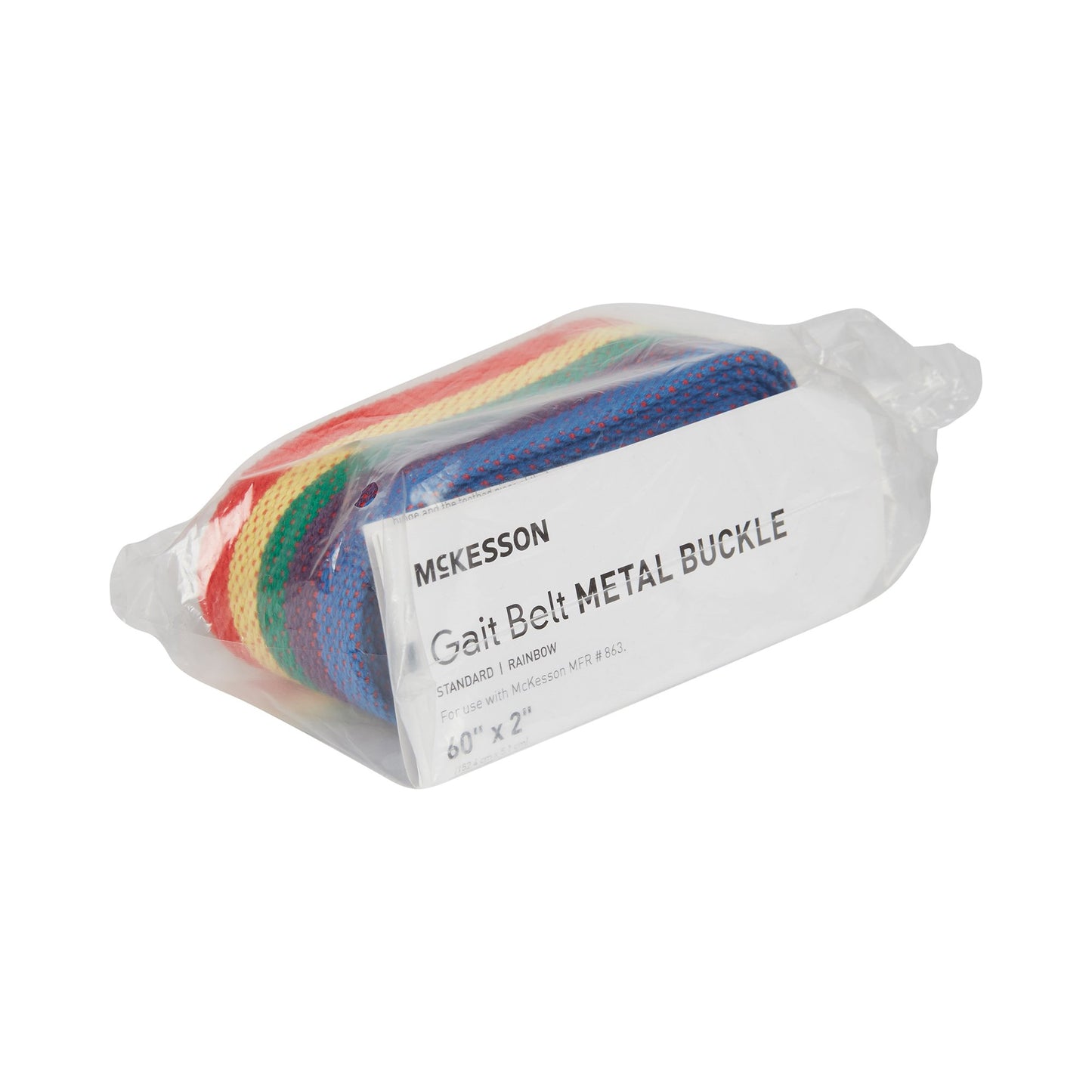 McKesson Gait Belt 60 Inch Length Rainbow Design Polyester (864688_EA)