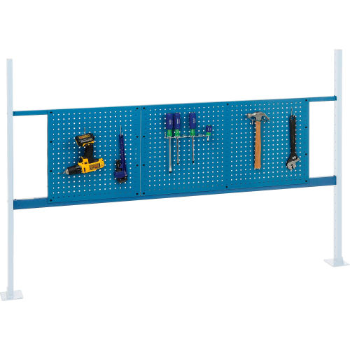 Global Industrial 18" & 36" Pegboard Panel Kit, 72"W, Blue (WB318860BL)