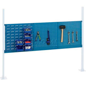 Global Industrial 36" Pegboard & 18" Louver Panel Kit, 60"W, Blue (WB318867BL)