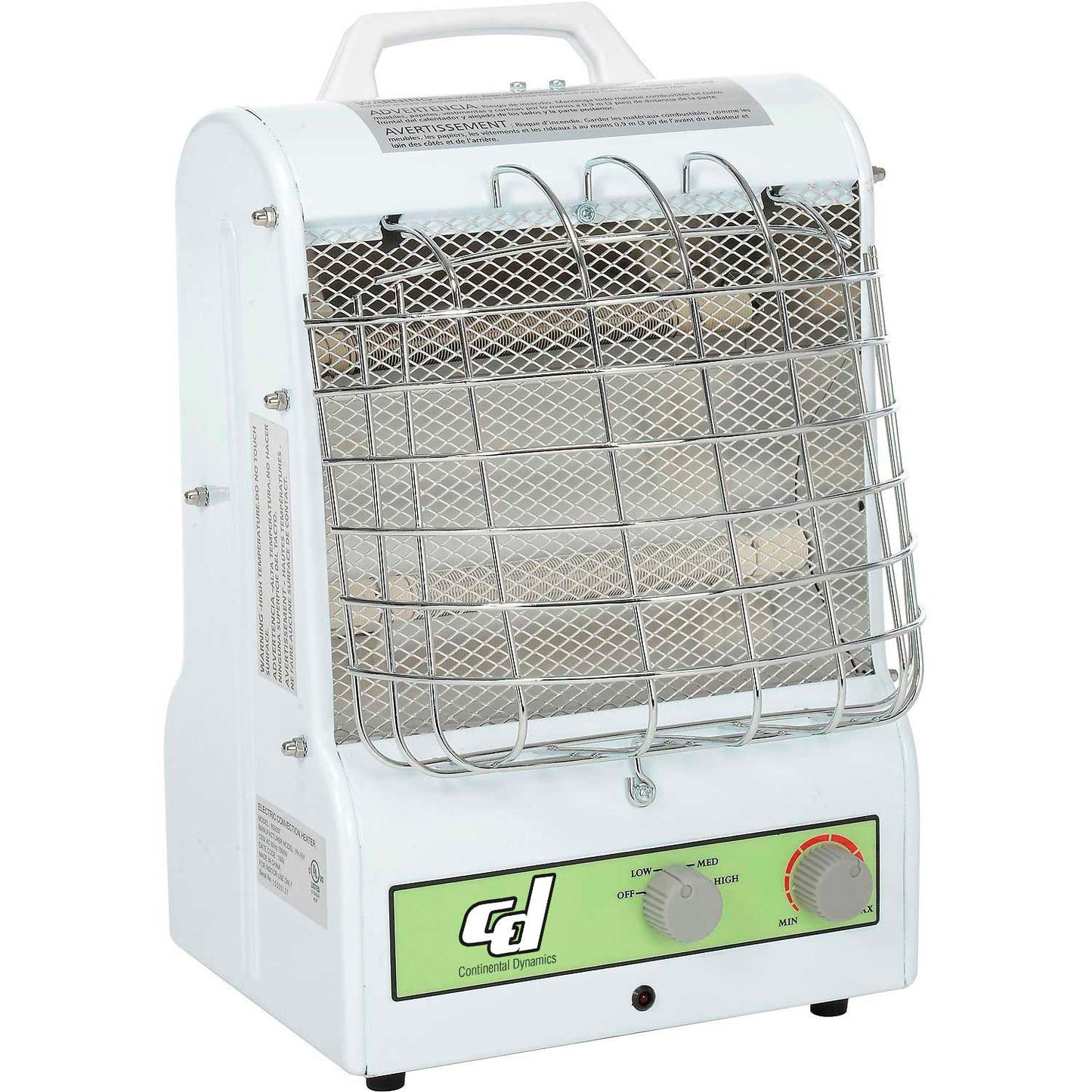 Global Industrial Continental Dynamics Portable Electric Heater, 120V, 1500W (WB653557)