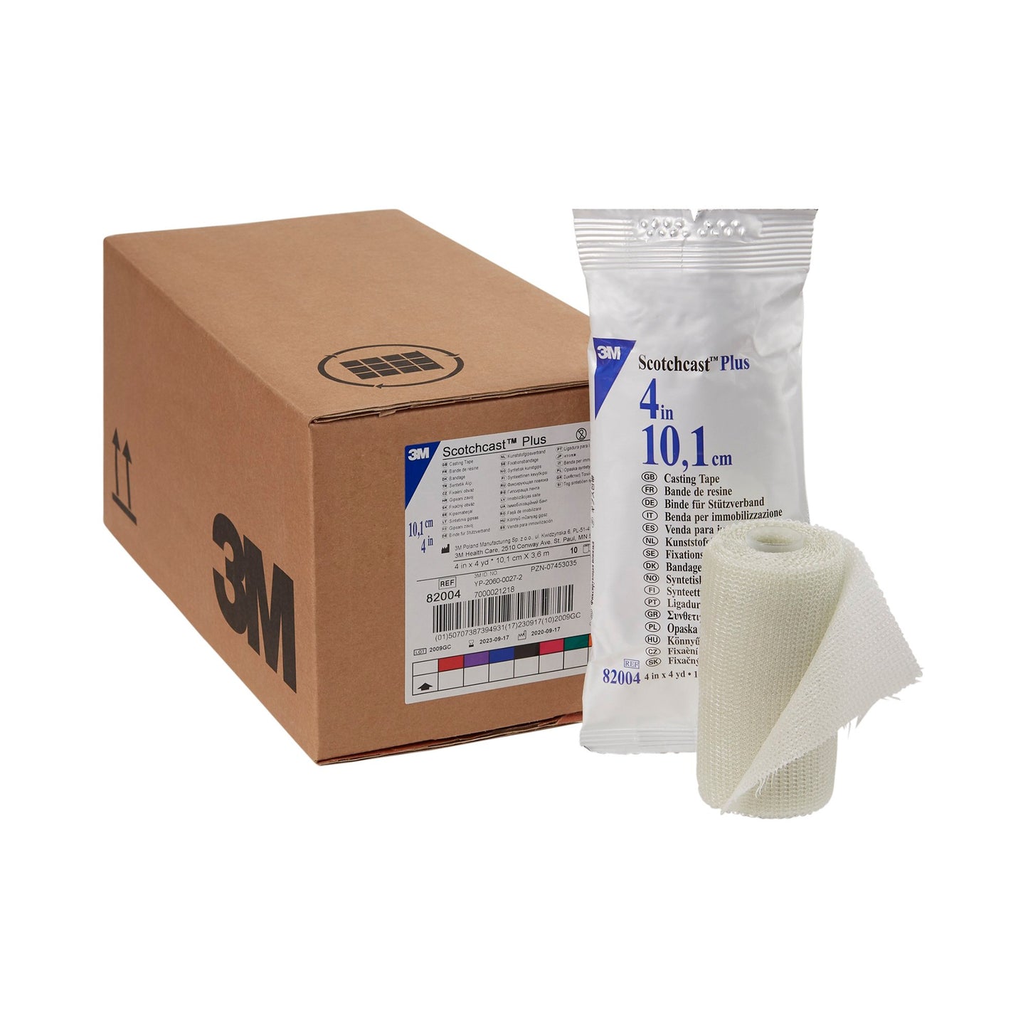 3M™ Scotchcast™ Plus Cast Tape 4 Inch X 12 Foot Fiberglass / Resin White (979844_RL)