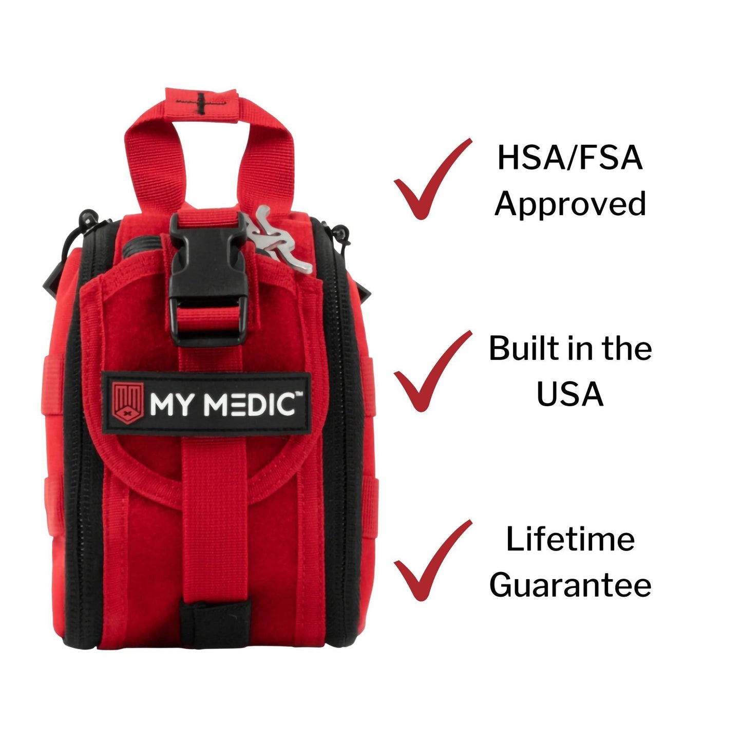 My Medic™ TFAK Trauma First Aid Kit Red Nylon Bag (1207732_EA)