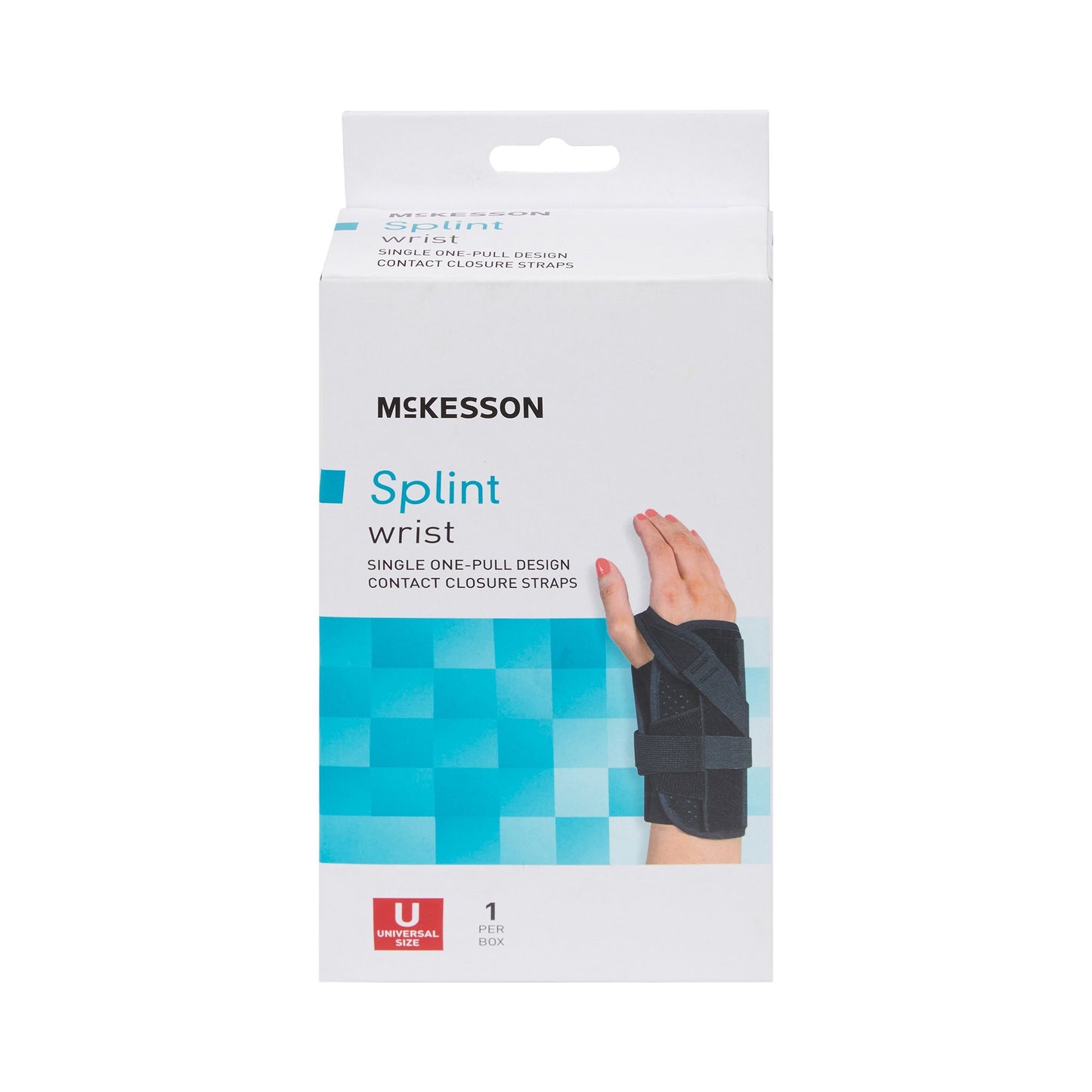 McKesson Wrist Brace Foam / Nylon Right Hand Black One Size Fits Most (1159161_EA)