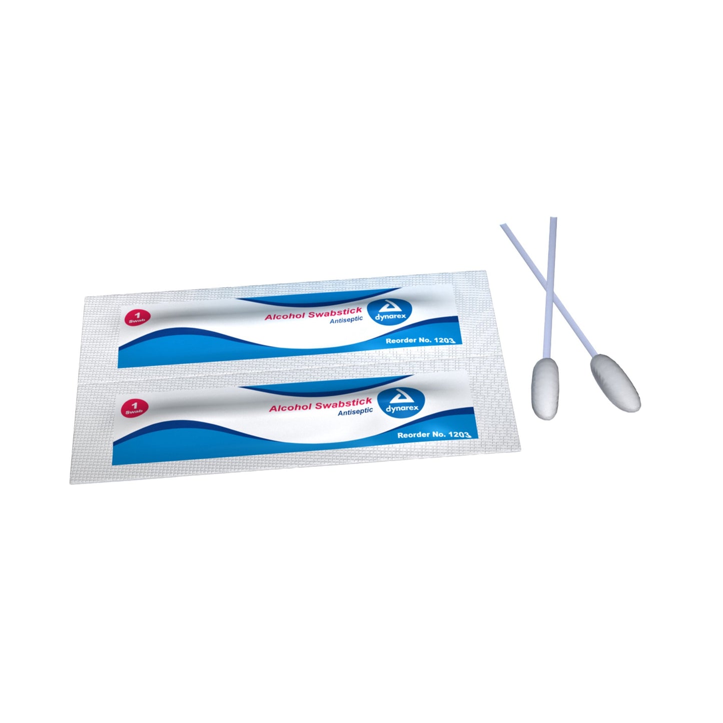 Dynarex® Impregnated Swabstick 70% Strength Isopropyl Alcohol Individual Packet NonSterile (768924_CS)
