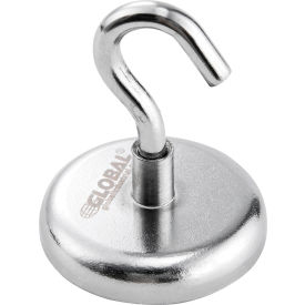 Global Industrial Neodymium Magnetic Hook, 40 Lbs. Pull, 6/Pack (WB320758)