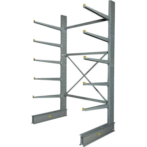 Global Industrial Single Sided Cantilever Rack Starter, 2" Lip72"Wx46"Dx120"H - Best Value Series (WB320824)