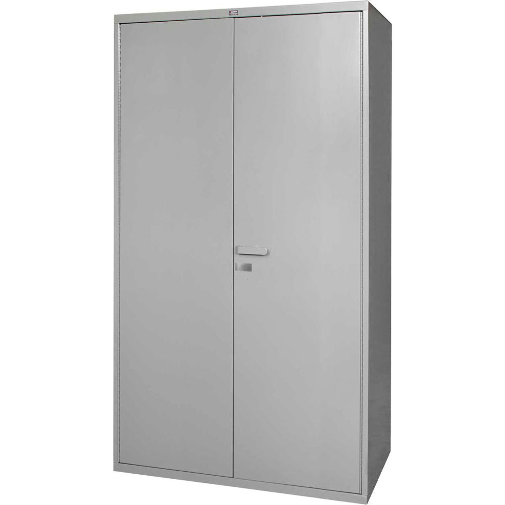 Global Industrial Heavy Duty Storage Cabinet, 16 Gauge, 48"W x 24"D x 72"H, Gray (WB316056)