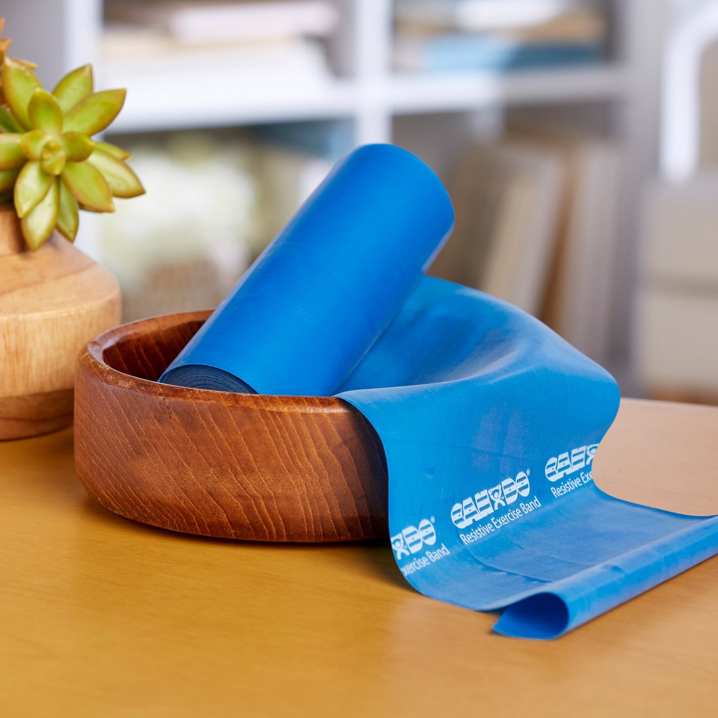 McKesson CanDo® Exercise Resistance Band Blue 5 Inch X 6 Yard Heavy Resistance (1073306_EA)