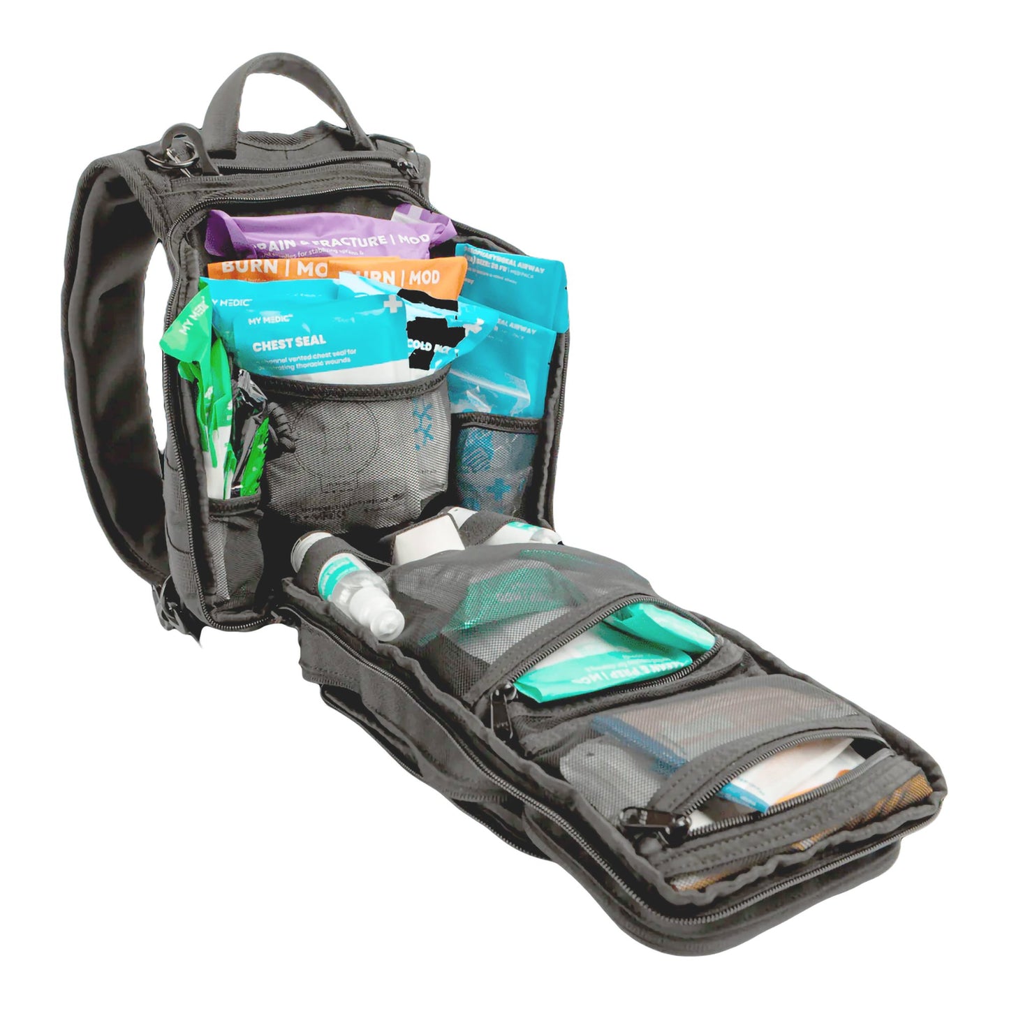 My Medic™ The MEDIC Standard First Aid Kit 10 Person Gray Standard Backpack (1242144_EA)