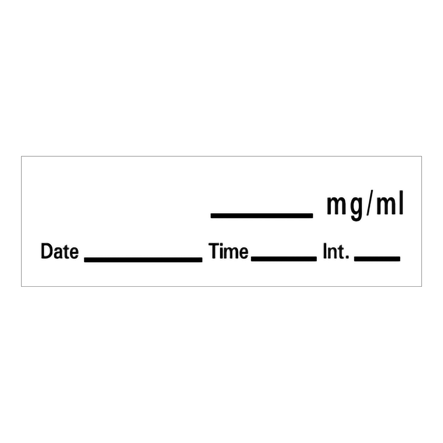 Barkley® Drug Label Anesthesia Label _mg/mL Date_Time_Int_ White 1/2 X 1-1/2 Inch (539401_RL)