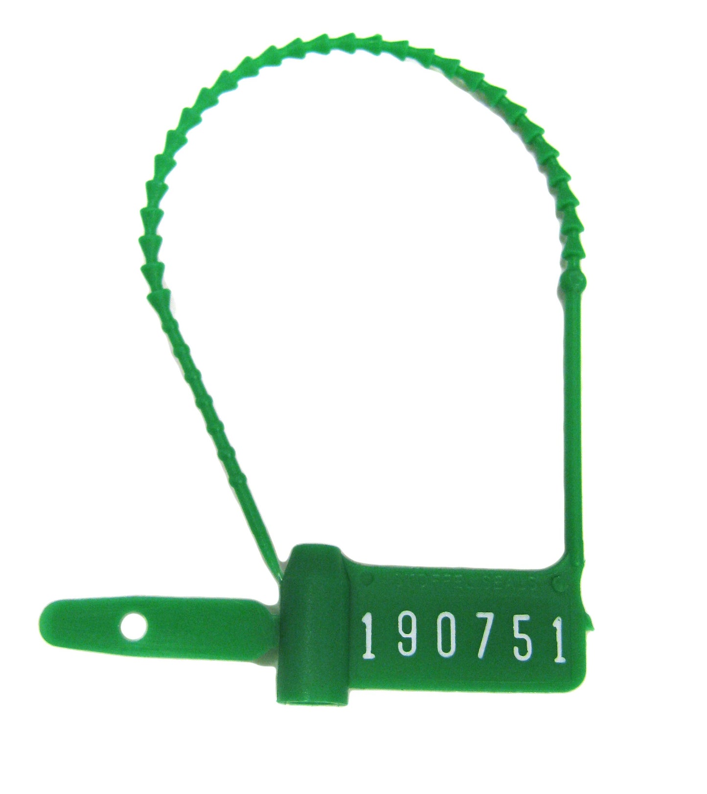 Cynch-Loks Tamper Evident Seal Numbered Green Plastic 6 Inch (449508_PK)