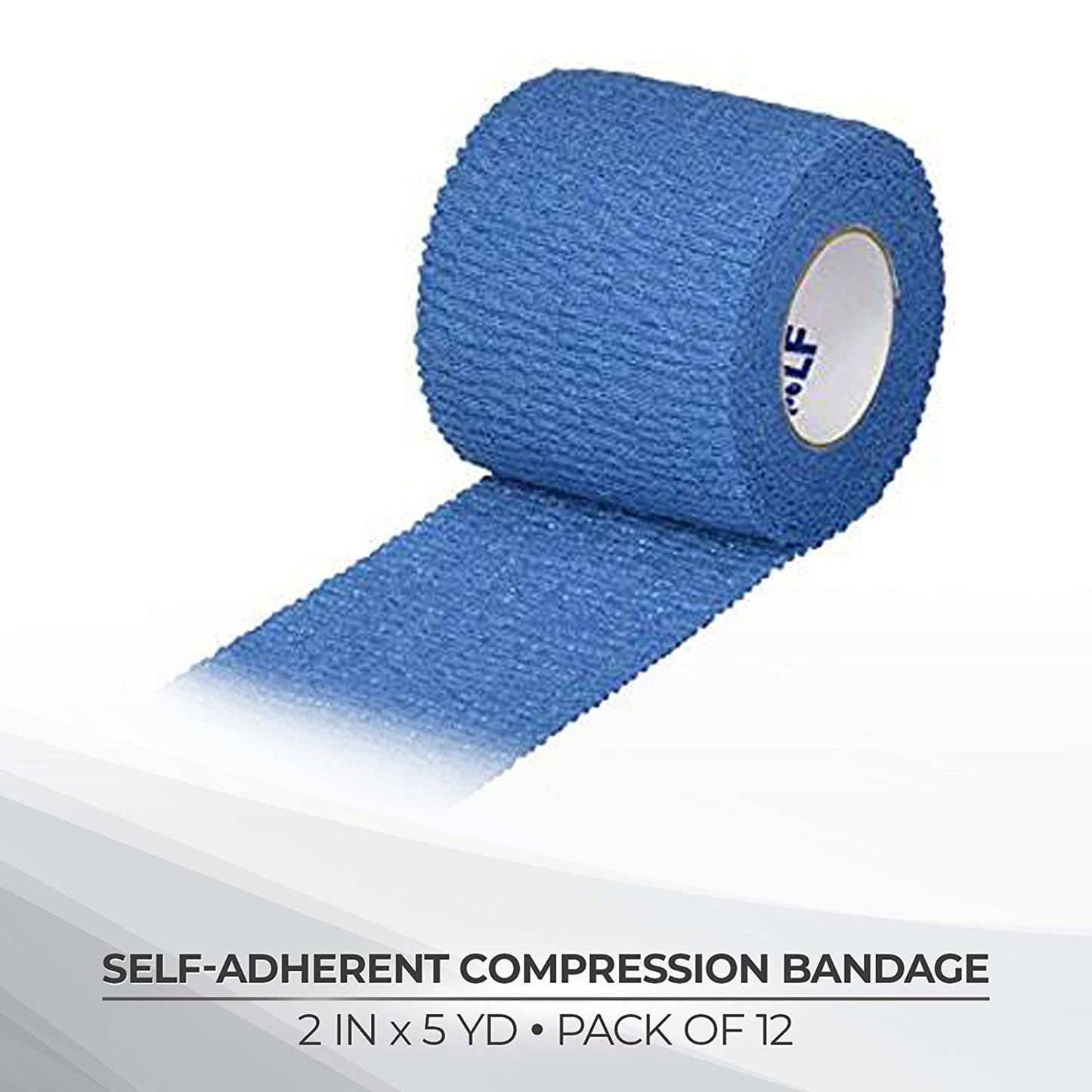 Medi-Rip® Cohesive Bandage 2 Inch X 5 Yard Self-Adherent Closure Blue NonSterile Standard Compression (443869_RL)