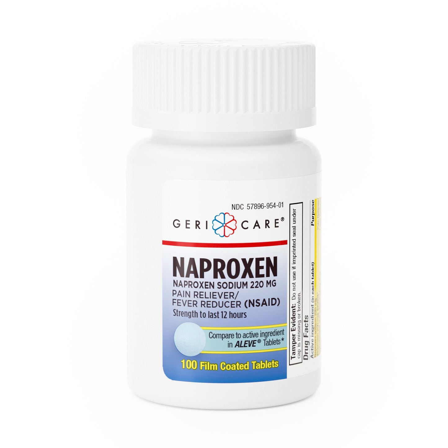 McKesson Brand Pain Relief 220 mg Strength Naproxen Sodium Tablet 100 per Bottle (866981_BT)