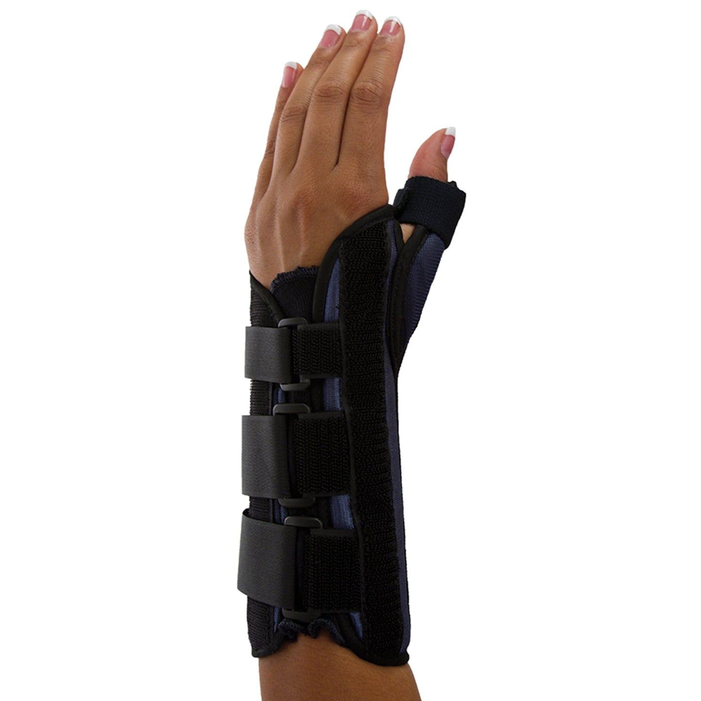 Premier® Wrist Brace with Thumb Spica Aluminium / Foam / Nylon / Plastic / Polyester Left Hand Black Small (442316_EA)