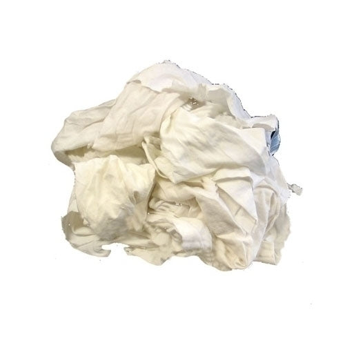 TASKBrand® Reclaimed White Knits (T-Shirt), 5lb Box (HOS340-05)