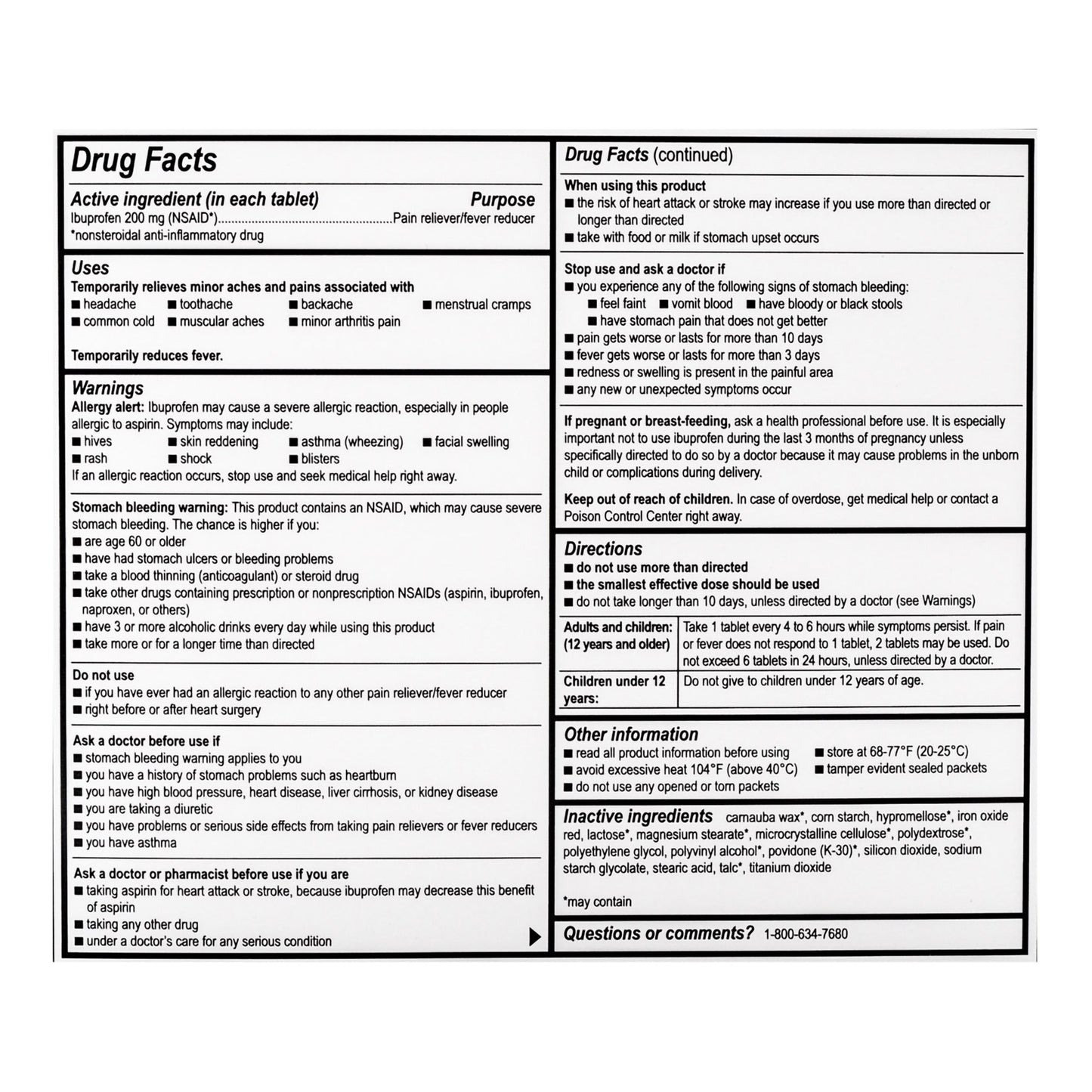 Addaprin™ Pain Relief 200 mg Strength Ibuprofen Tablet 250 per Box (769188_BX)