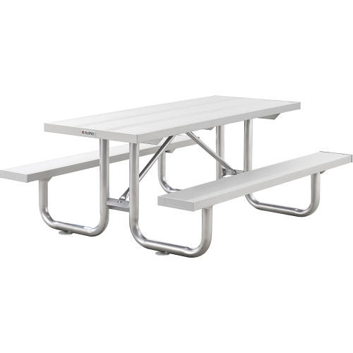 Global Industrial 6' Heavy-Duty Aluminum Picnic Table (WB348130)