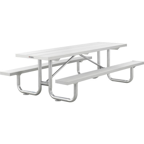 Global Industrial 8' Heavy-Duty Aluminum Picnic Table (WB348131)