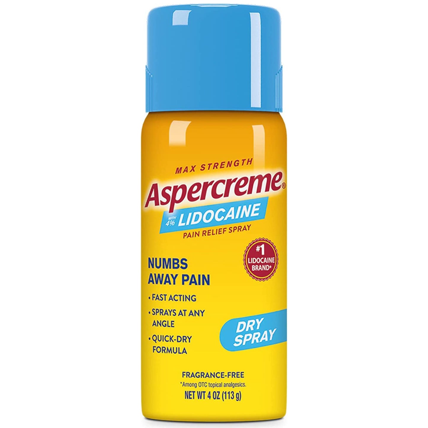 Aspercreme® Max Topical Pain Relief 4% Strength Lidocaine Spray 4 oz. (1152852_EA)