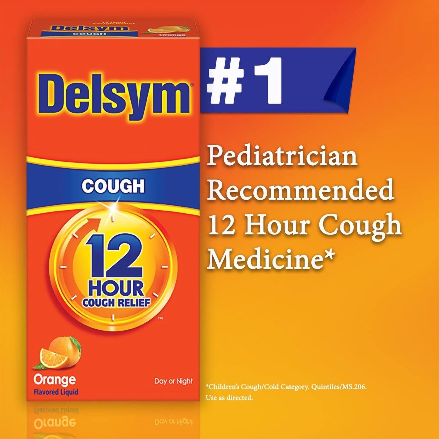 Delsym® Cold and Cough Relief 30 mg / 5 mL Strength Liquid 3 oz. (561519_EA)