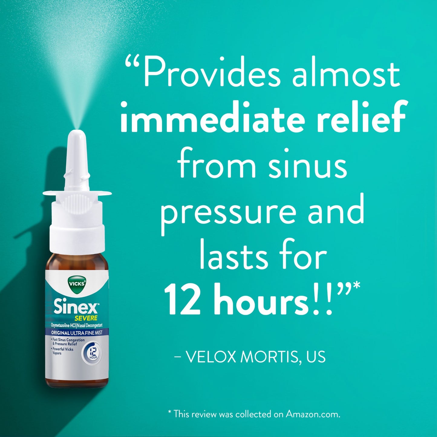 Vicks® Sinex™ Severe Nasal Decongestant 0.05% Nasal Spray 0.5 oz. (1229266_EA)
