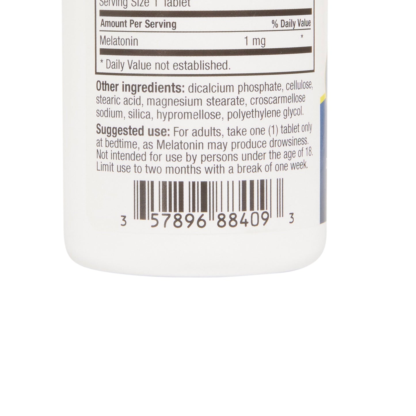 McKesson Brand Natural Sleep Aid 90 per Bottle Tablet 1 mg Strength (972127_BT)