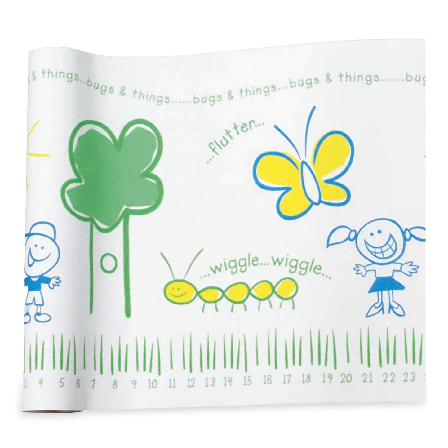 McKesson Table Paper 18 Inch Width 125 Foot Length Print (Bugs and Things) Crepe (493535_CS)