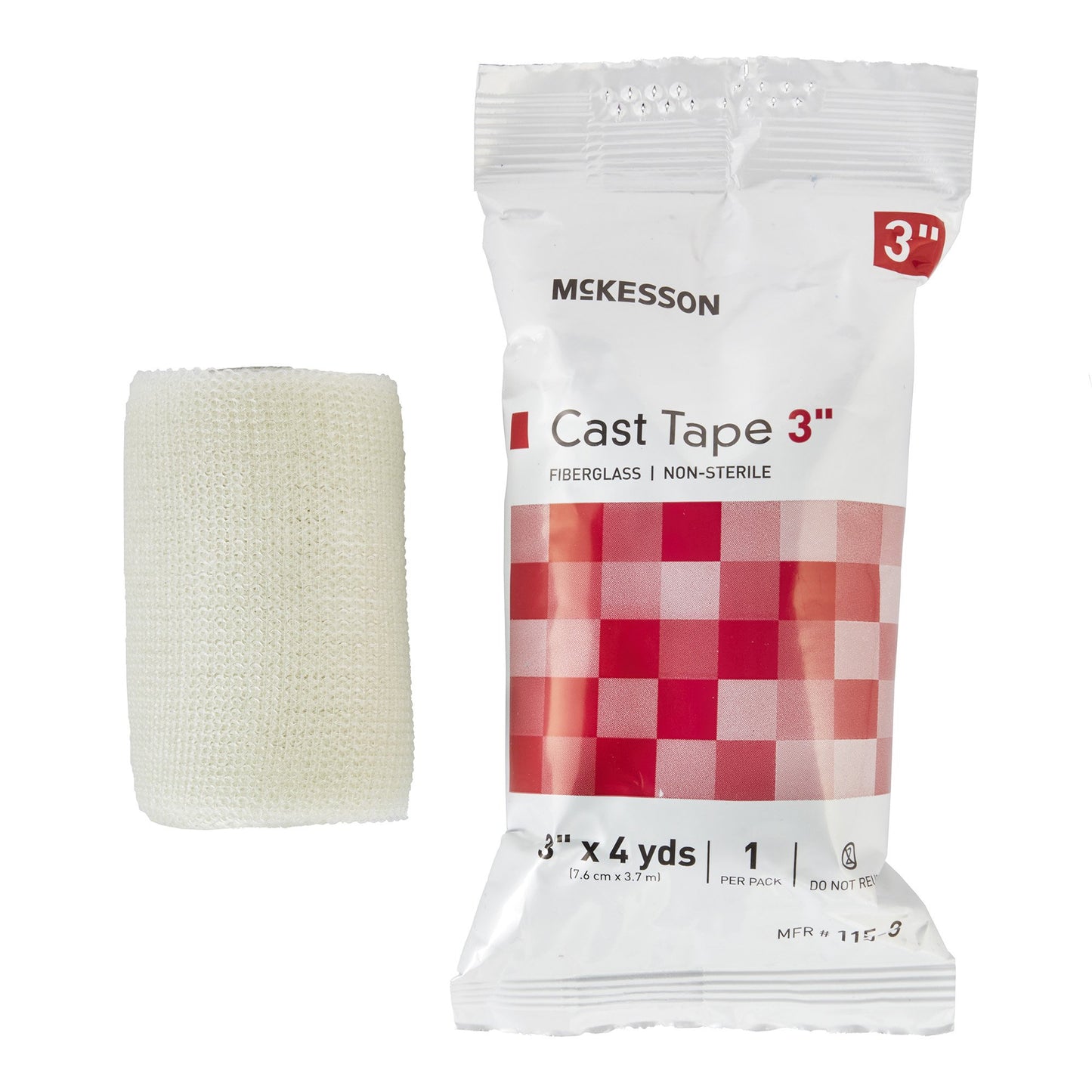 McKesson Cast Tape 3 Inch X 12 Foot Fiberglass White (733690_BX)