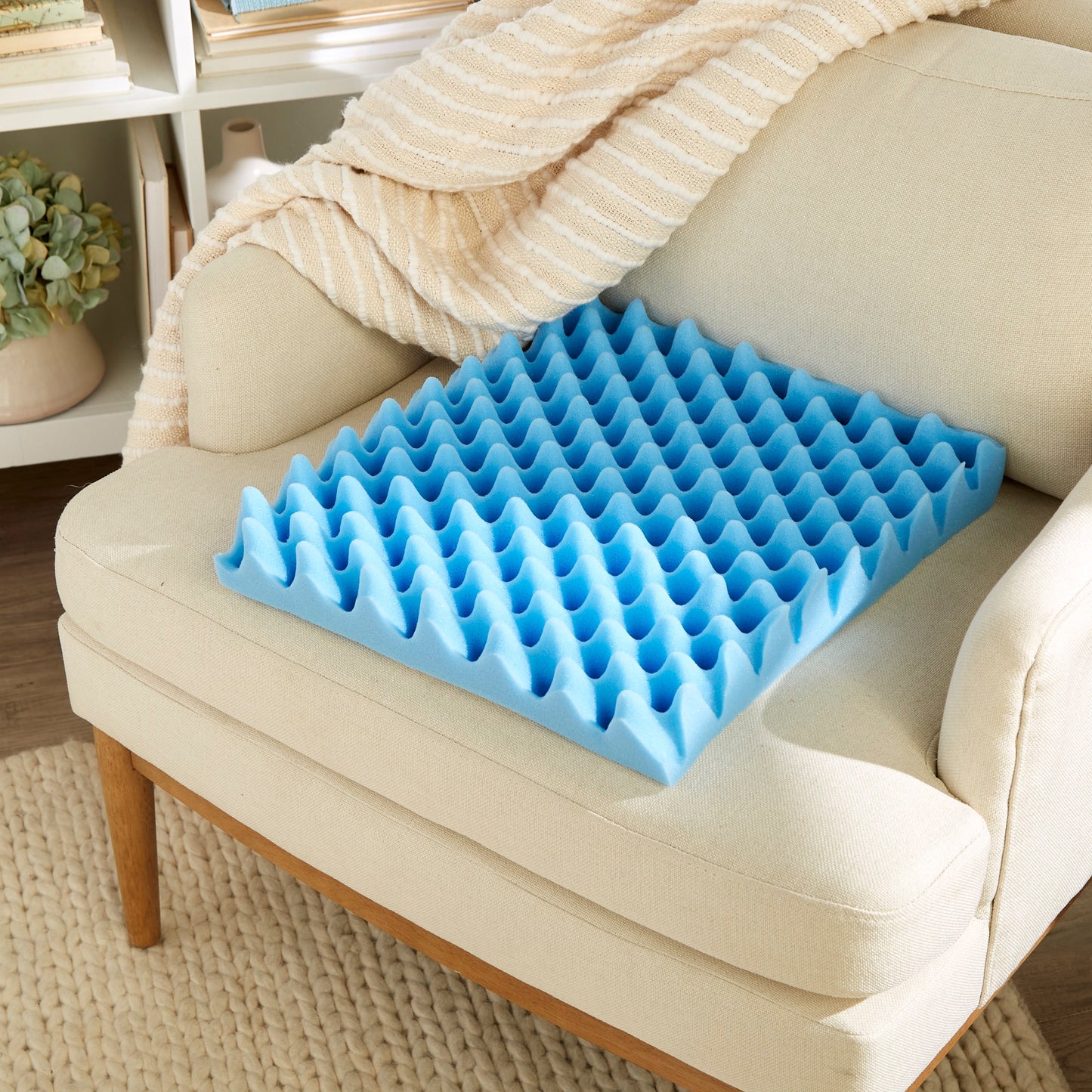 McKesson Seat Cushion 18 W X 16 L X 3 D Inch Convoluted Foam (929210_CS)