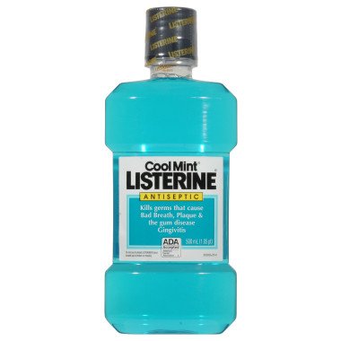 Listerine® Mouthwash 500 mL Cool Mint Flavor (997132_EA)