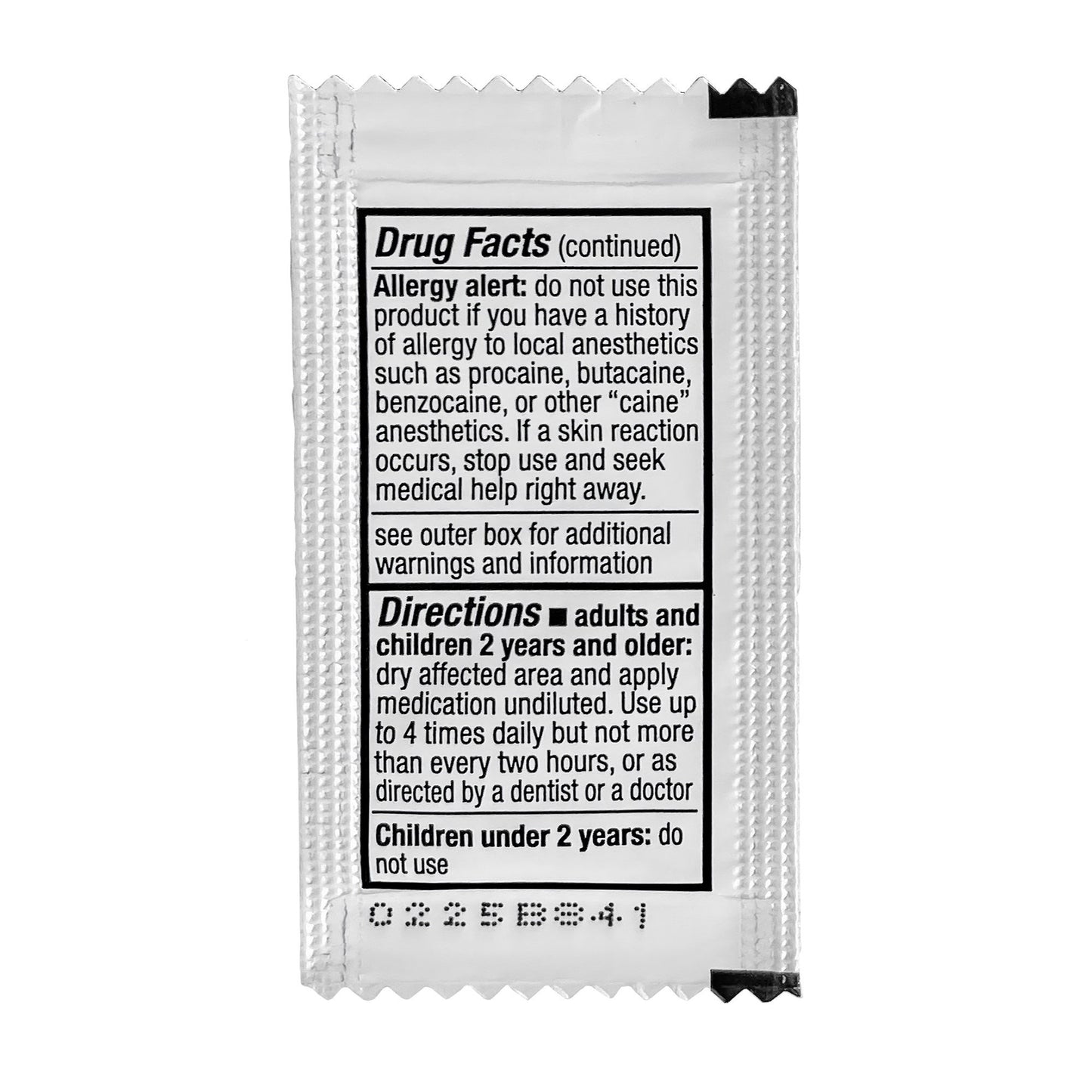 McKesson Oral Pain Relief 20% Strength Benzocaine Oral Gel 0.75 Gram (1111727_BX)