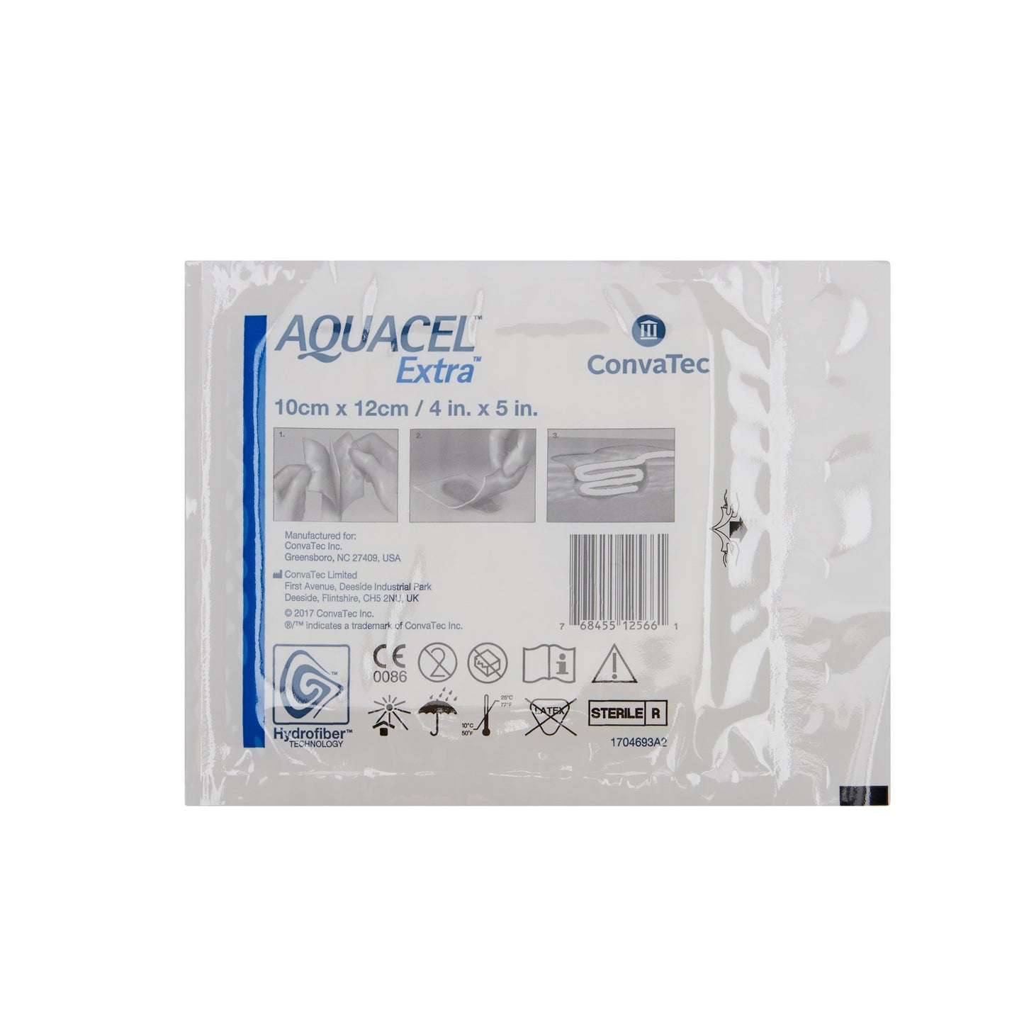 Aquacel® Extra™ Gelling Fiber Wound Dressing 4 X 5 Inch Rectangle Sterile (785799_BX)