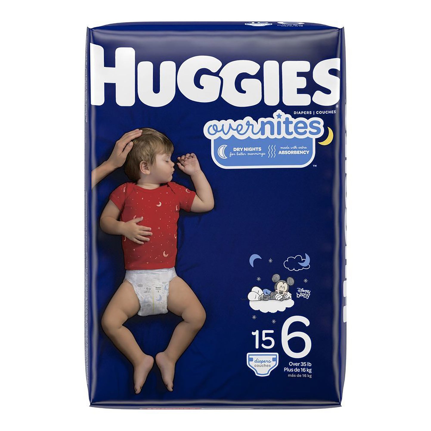 Huggies® Overnites Unisex Baby Diaper Size 6 Disposable Heavy Absorbency (1128666_CS)