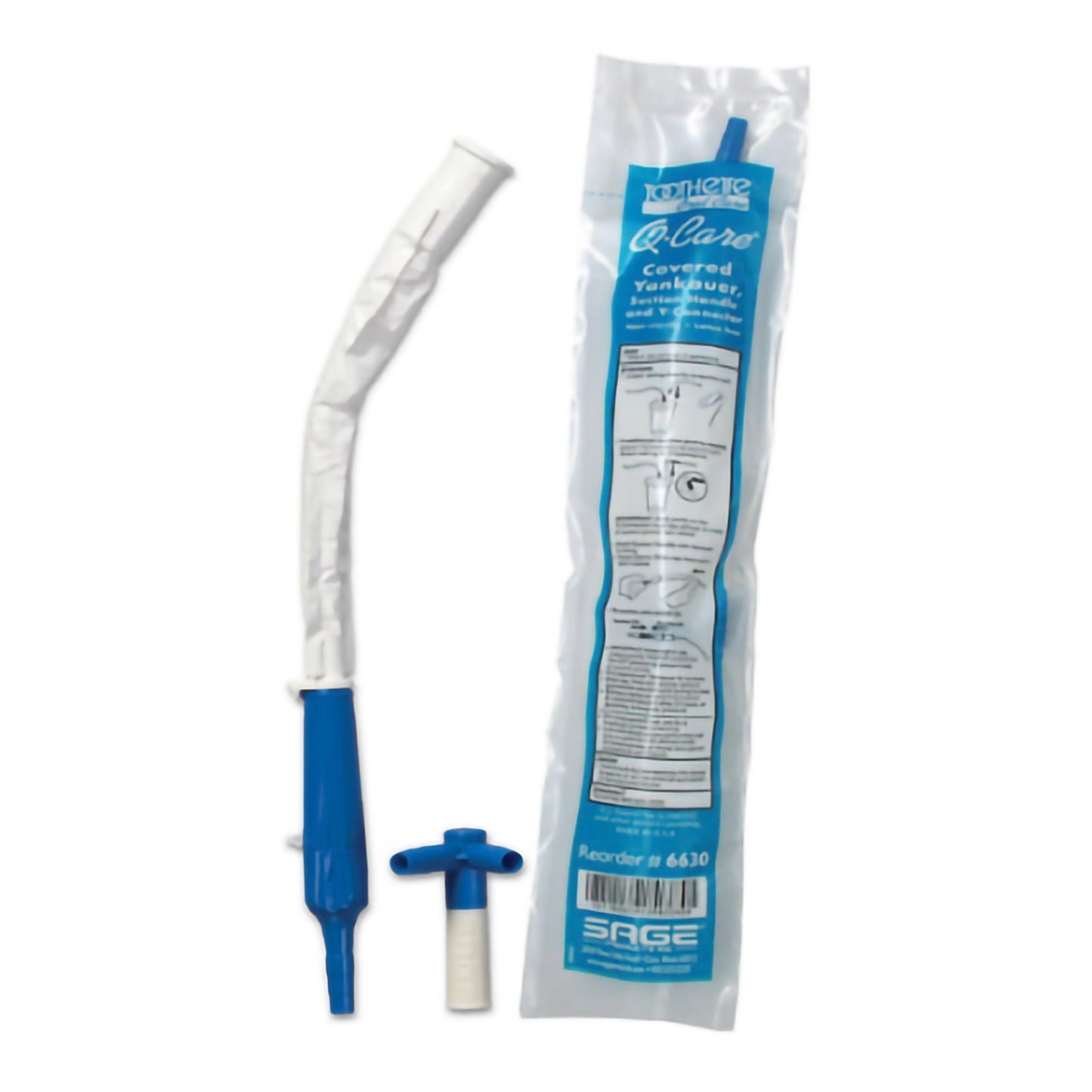 Q•CARE® Suction Handle and Covered Yankauer with Y-Connector Kit NonSterile (419780_KT)