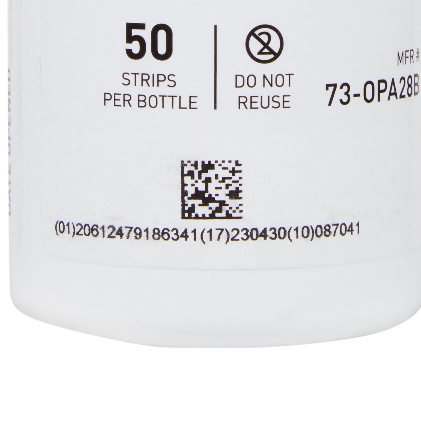 McKesson OPA/28 OPA Concentration Indicator Pad 50 Test Strips Bottle Single Use (852218_BT)