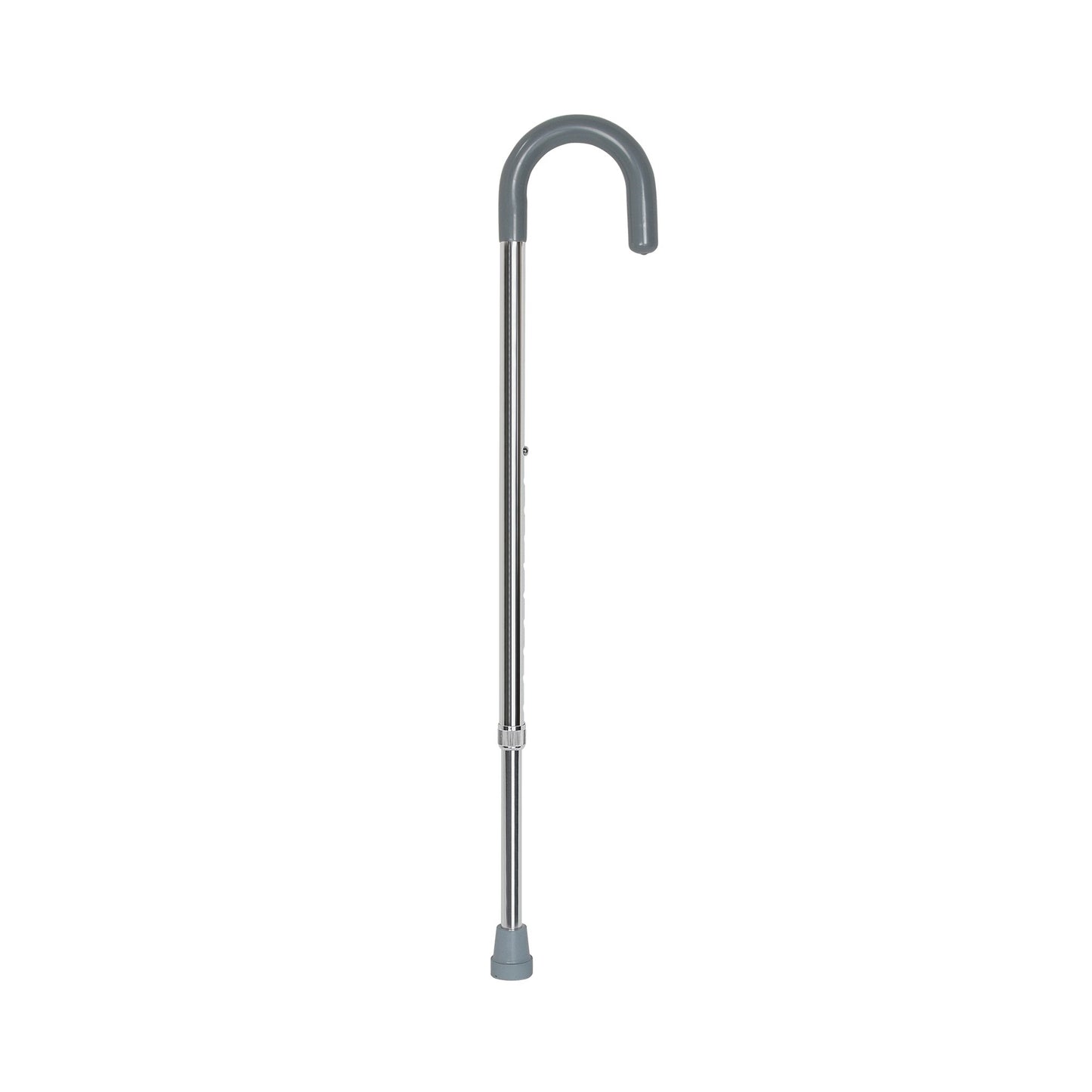 McKesson Round Handle Cane Aluminum 29-3/4 to 38-3/4 Inch Height Chrome (1065221_EA)