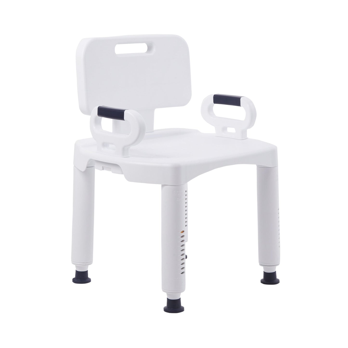 McKesson Bath Bench Removable Arms Plastic Frame Removable Backrest 21-1/4 Inch Seat Width 350 lbs. Weight Capacity (1065204_EA)