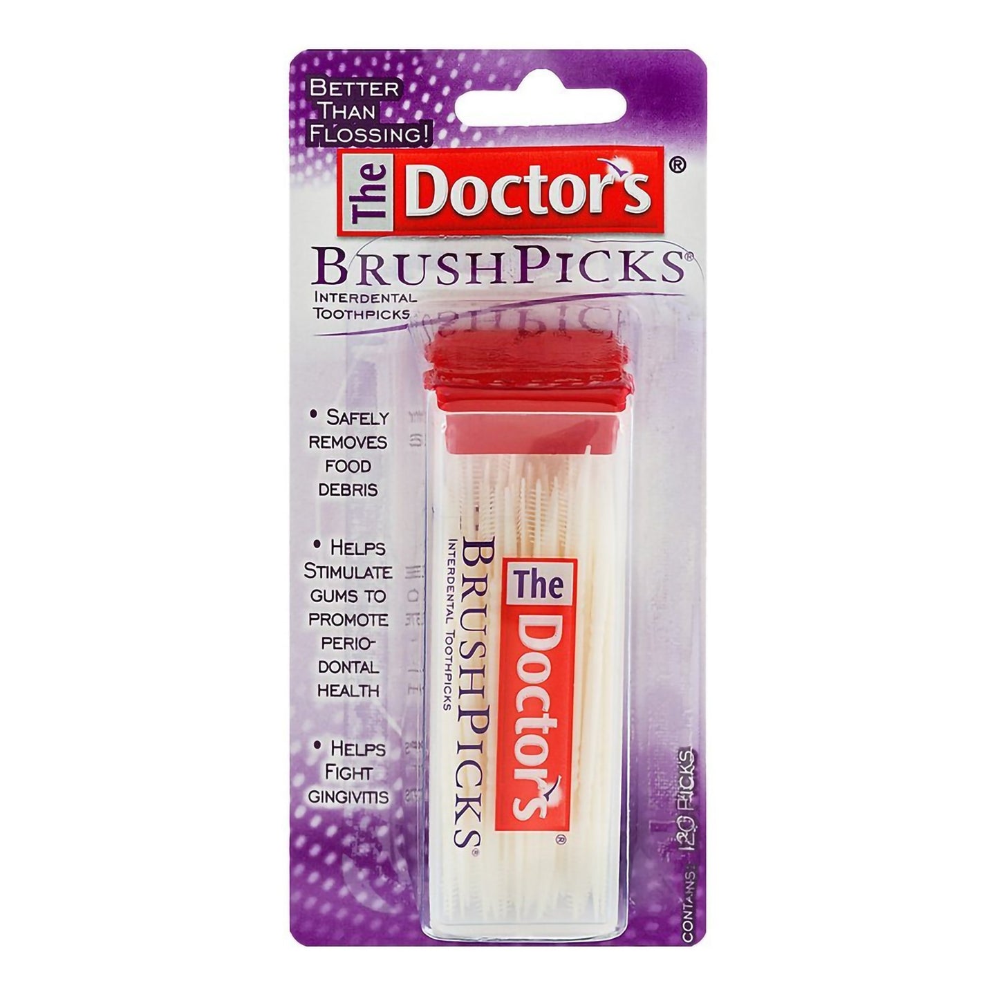 Doctor's® BrushPicks® Interdental Toothpick Unflavored (1231446_PK)