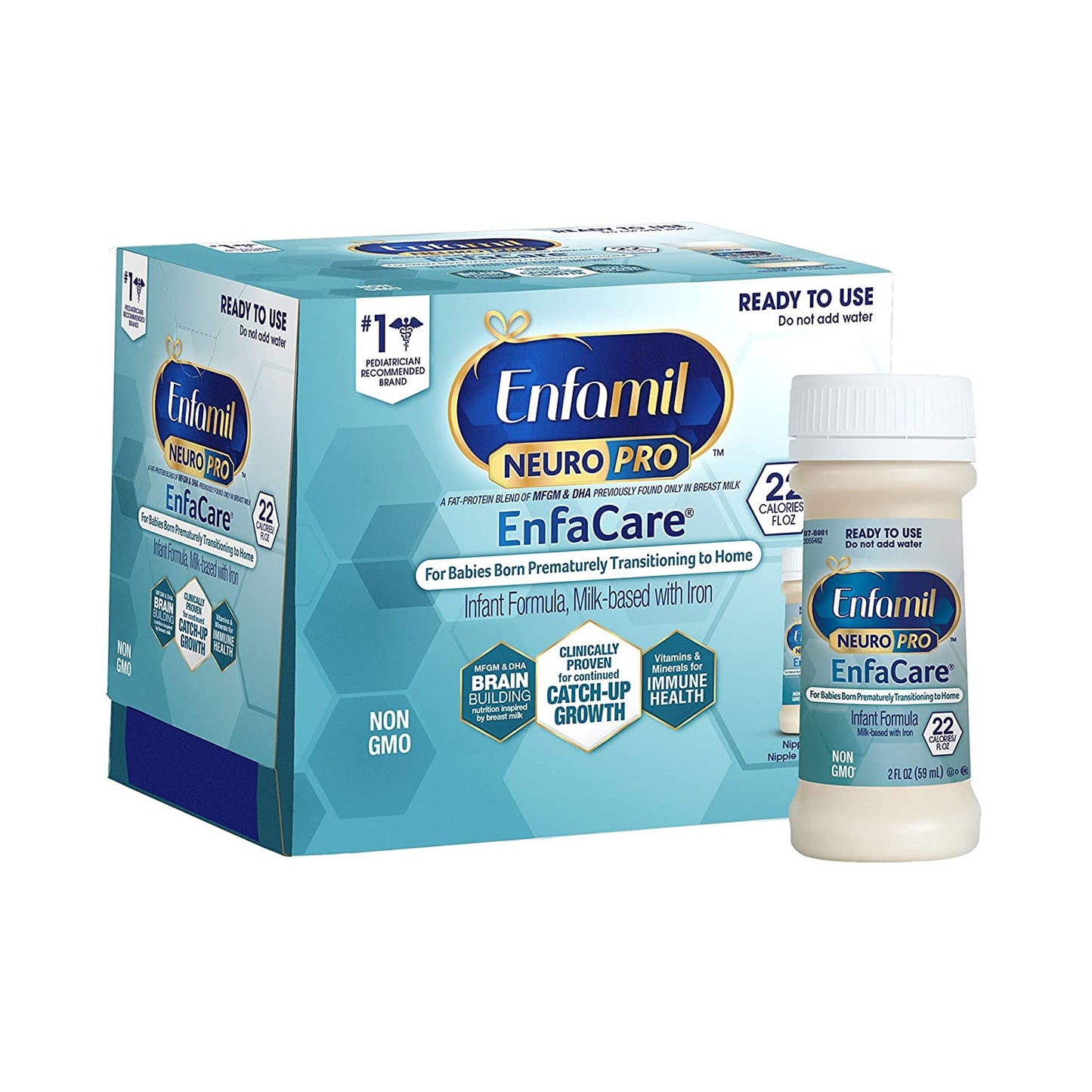Enfamil® NeuroPro™ EnfaCare® Infant Formula Unflavored 2 oz. Bottle Liquid Milk-Based Premature (1118219_EA)