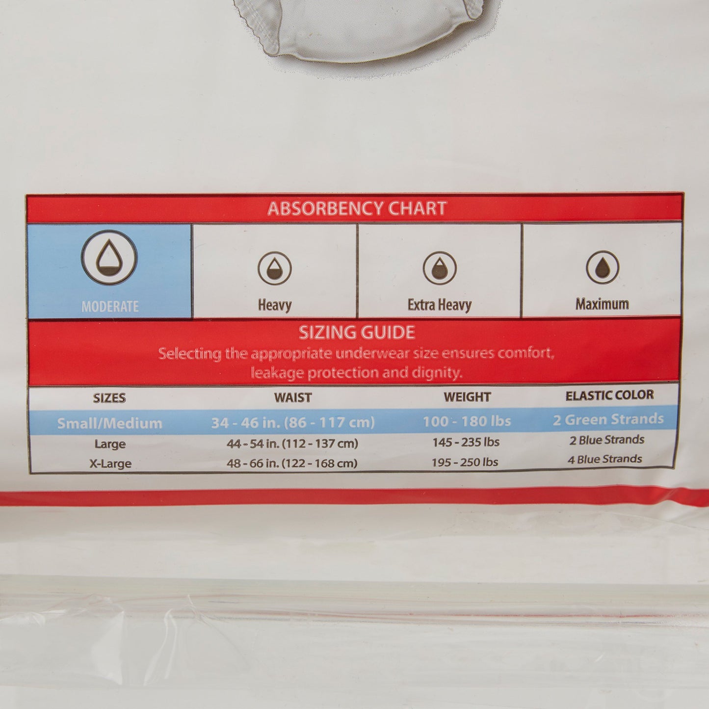 Sure Care™ Extra Unisex Adult Absorbent Underwear Pull On with Tear Away Seams Small / Medium Disposable Moderate Absorbency (814878_BG)