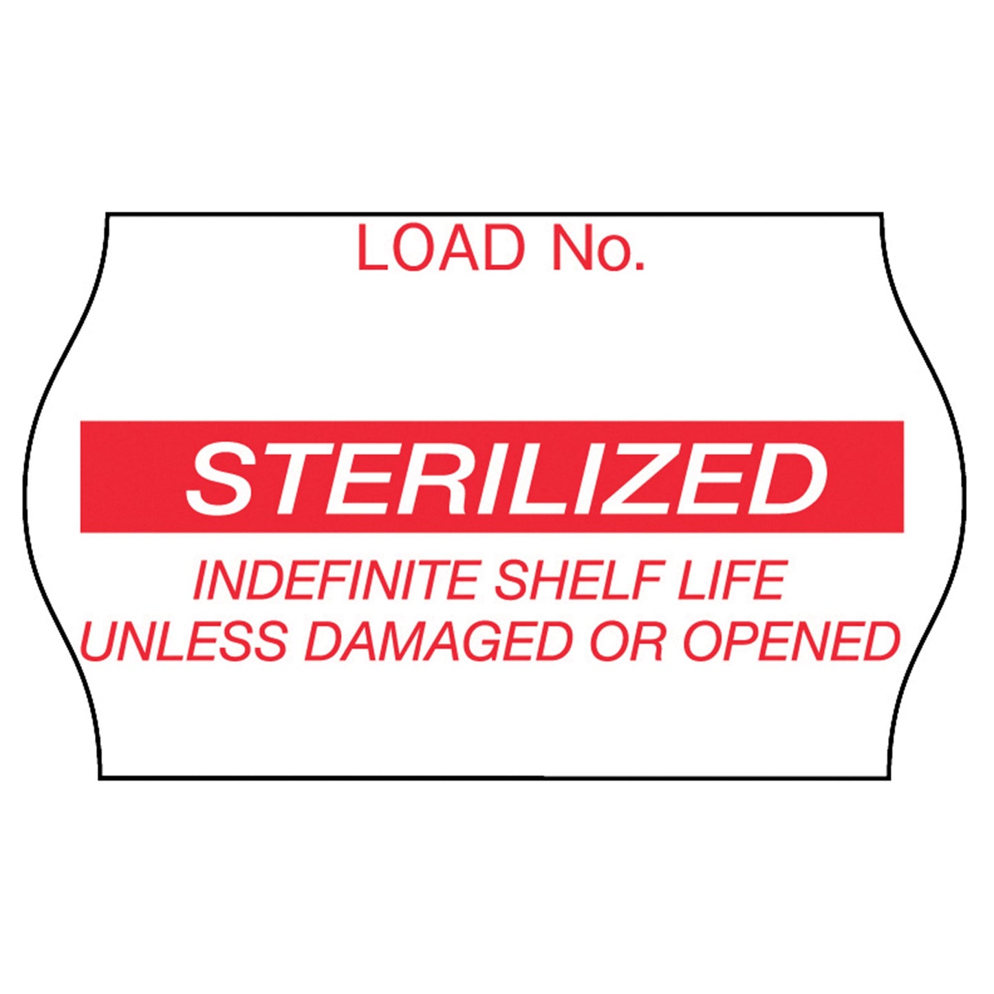 Comply™ Pre-Printed Label Laboratory Use Red Label Sterilized Red Sterilization Label 5/8 X 1-1/8 Inch (232435_CS)