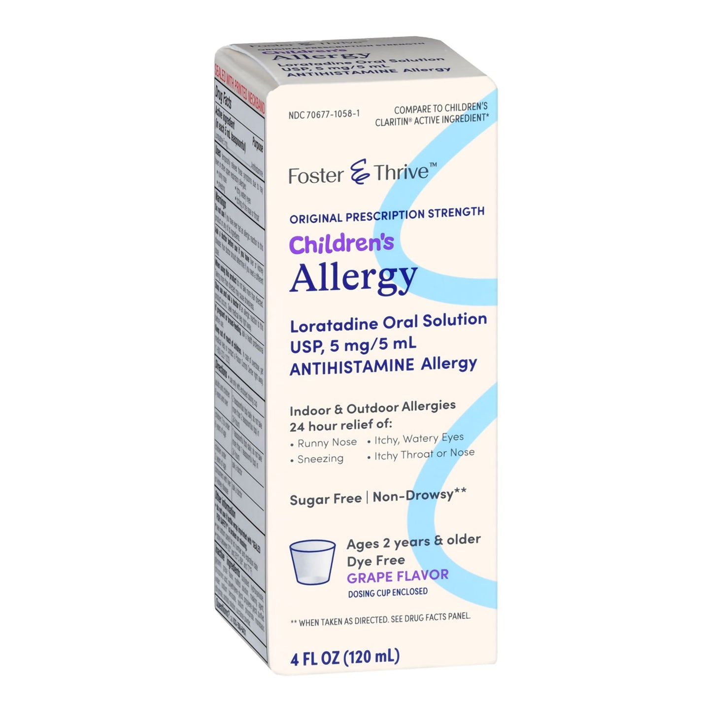 Foster & Thrive™ Children's Allergy Relief 5 mg / 5 mL Strength Syrup 4 oz. (1238938_EA)