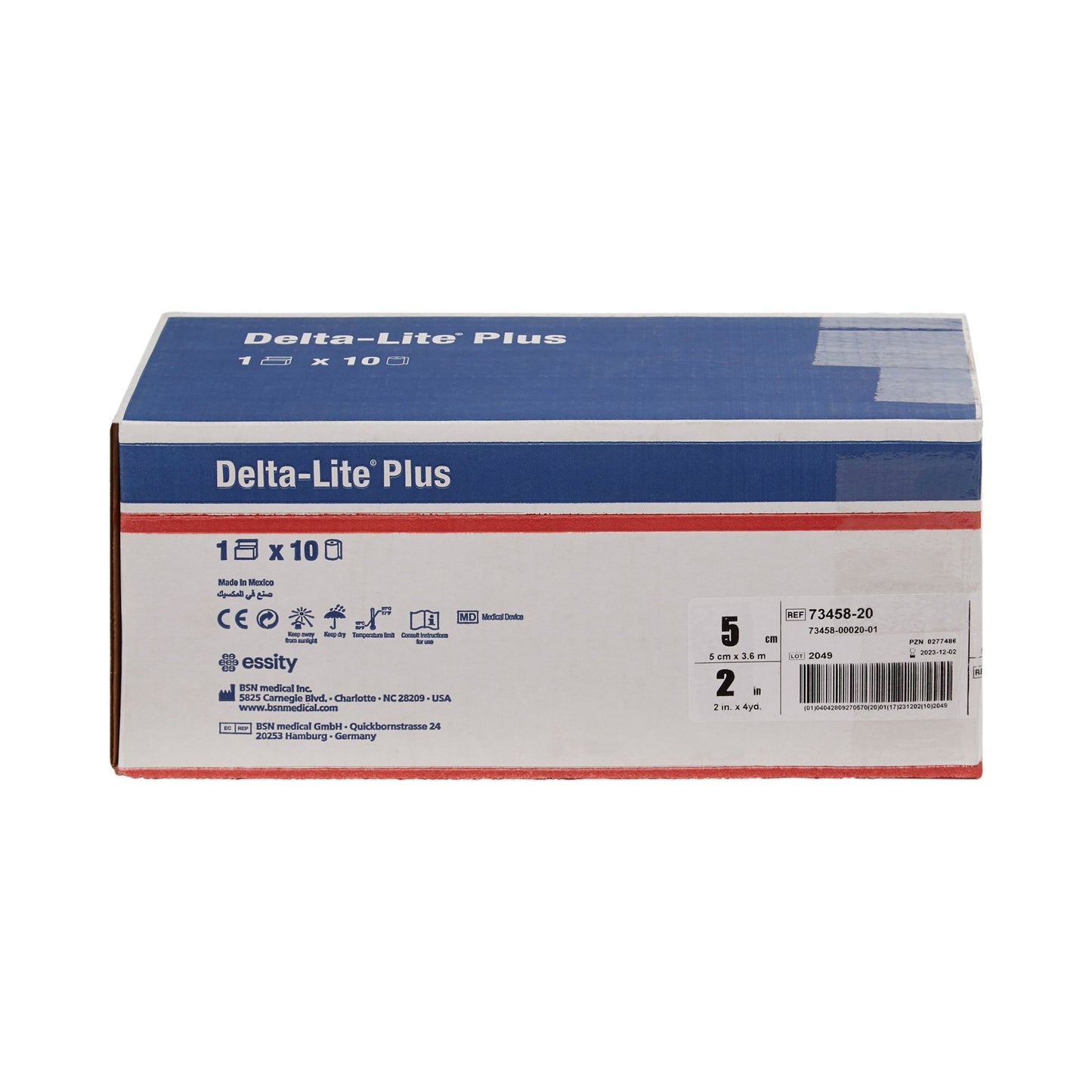 Delta-Lite® Plus Cast Tape 2 Inch X 12 Foot Fiberglass / Resin Deep Blue (653364_BX)