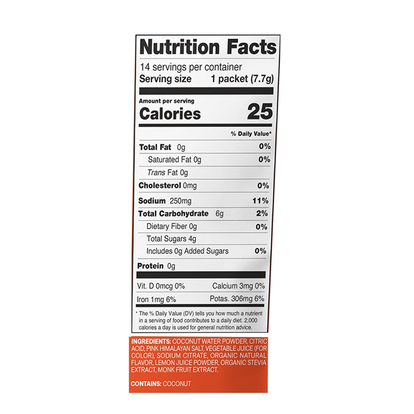 Cure Oral Electrolyte Solution Blood Orange Flavor 0.27 oz. Electrolyte (1267699_PK)