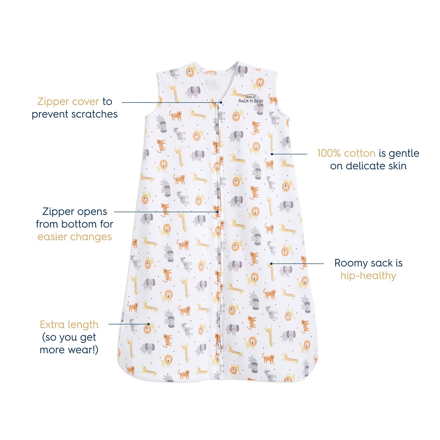 Halo® SleepSack® Wearable Blanket Cotton NonSterile (1240555_EA)