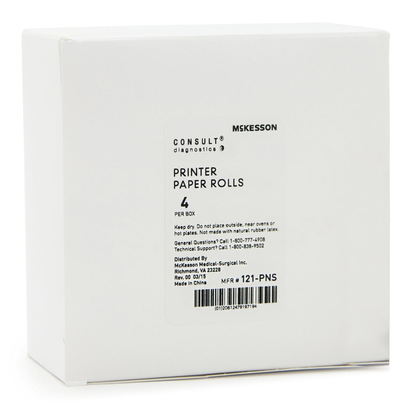 McKesson Consult™ Printer Paper Rolls McKesson 120 or U120 Ultra Urine Analyzer (976924_CS)