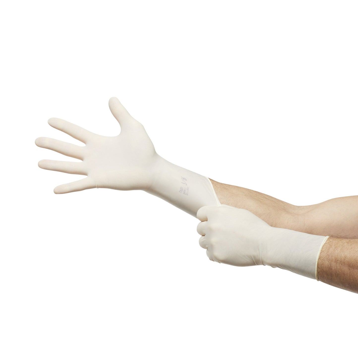 ENCORE® Latex Textured Surgical Glove Size 7.5 Sterile Latex Standard Cuff Length Fully Textured Ivory Chemo Tested (293296_BX)