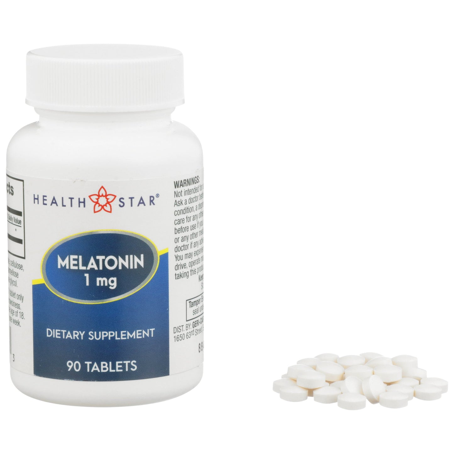 McKesson Brand Natural Sleep Aid 90 per Bottle Tablet 1 mg Strength (972127_BT)