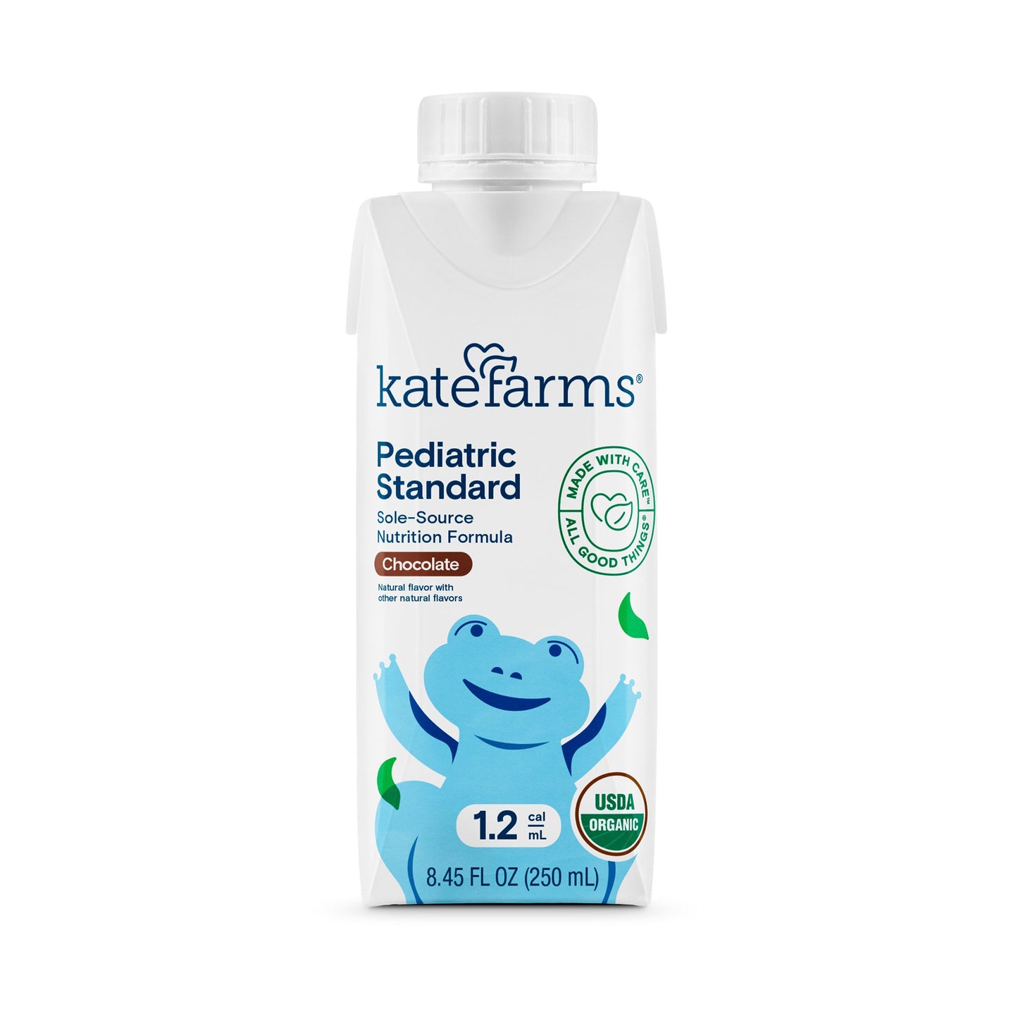 Kate Farms Pediatric Standard 1.2 Pediatric Oral Supplement Chocolate Flavor 8.45 oz. Carton Liquid Organic Pea Protein (1206262_EA)